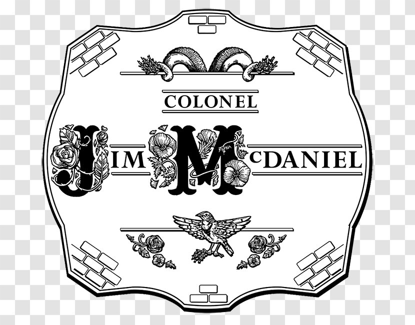 Logo Colonel Organization Font - Black And White - Decorative Brick Transparent PNG