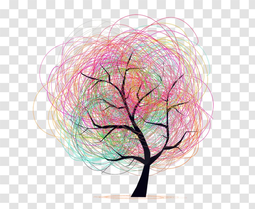 Mathematics Tree Euclidean Vector Mathematical Notation - Colorful Trees Transparent PNG