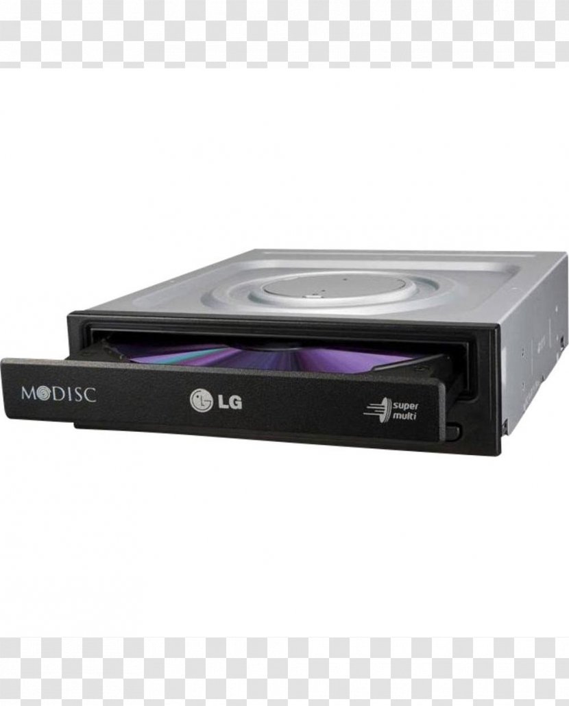 DVD±R LG GH24NSD1 - Serial Ata - Internal DVD Super Multi DL Black Optical Di... Writer Electronics GH24NSD1.AUA SATA DrivesDvd Transparent PNG