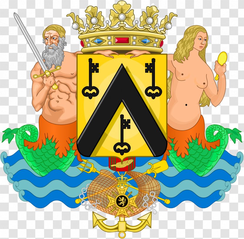 Zandvoorde Stene Siege Of Ostend Coat Arms Wapen Van Oostende - Recreation - Belgium Transparent PNG