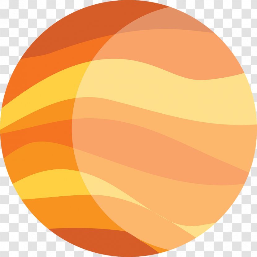 Jupiter Planet Ganymede Clip Art - Orange Transparent PNG