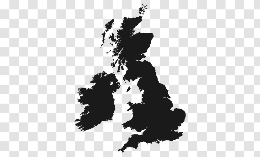 Great Britain British Isles Map Windflow Technology Limited Cartography - Black Transparent PNG