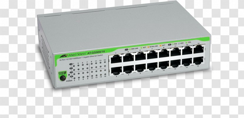 Network Switch Allied Telesis Gigabit Ethernet Port - Electronics - Computer Component Transparent PNG