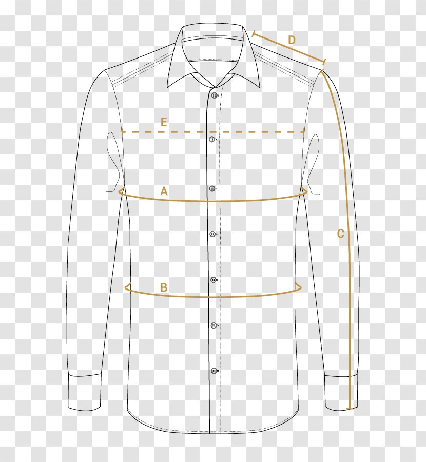 Dress Shirt T-shirt Collar Clothes Hanger Pattern - Button Transparent PNG