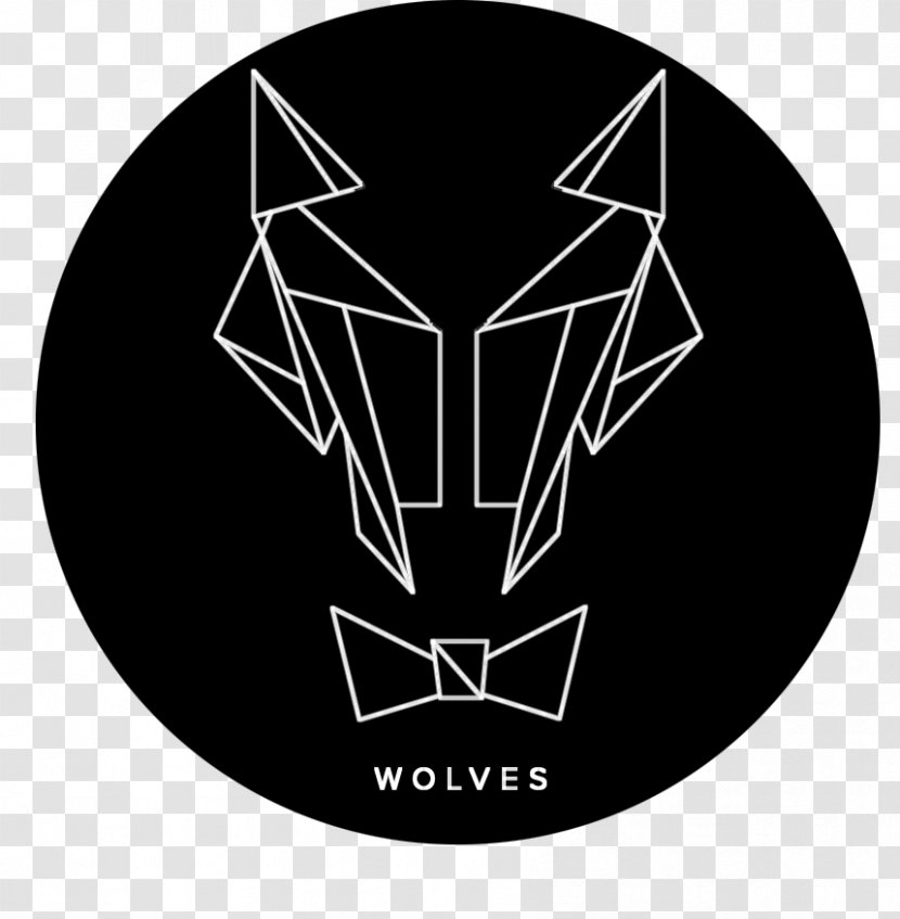 Logo Wolves Visuals - Black - Outer Banner Transparent PNG