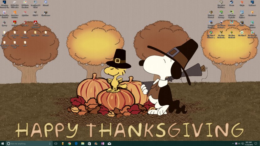 Laptop Desktop Wallpaper Thanksgiving Day Computers - Cartoon - Thanks Giving Transparent PNG