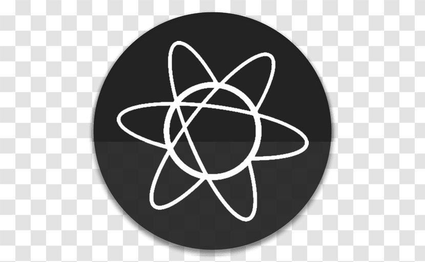 Atomic Nucleus Nuclear Model - Black And White - Theme Transparent PNG