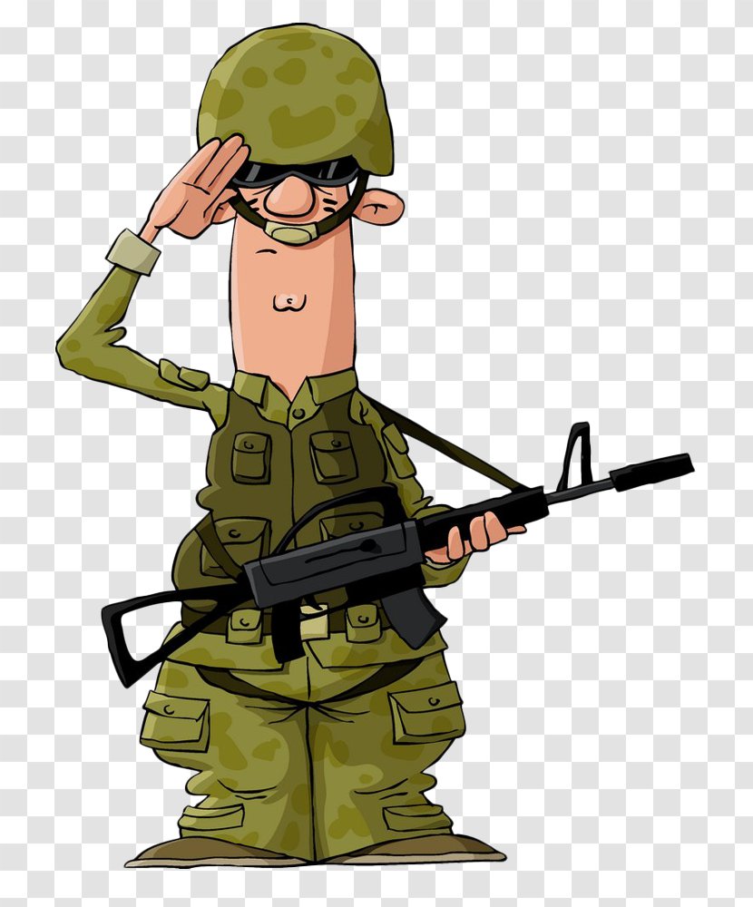 Soldier Cartoon Royalty-free Military - Militia - American Soldiers Transparent PNG