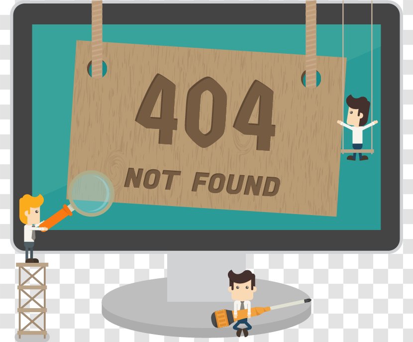 HTTP 404 Error Royalty-free Clip Art - Computer Illustration Painted Transparent PNG