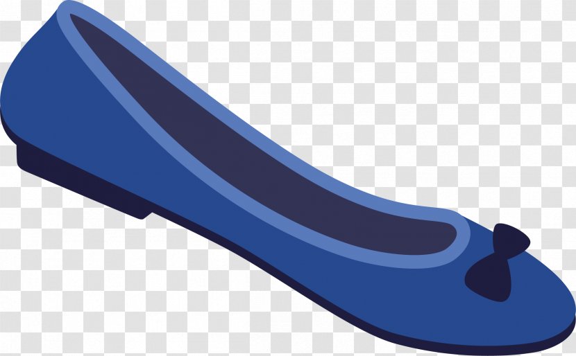 Ballet Flat High-heeled Shoe Slipper Stiletto Heel - Electric Blue - Emoji Transparent PNG