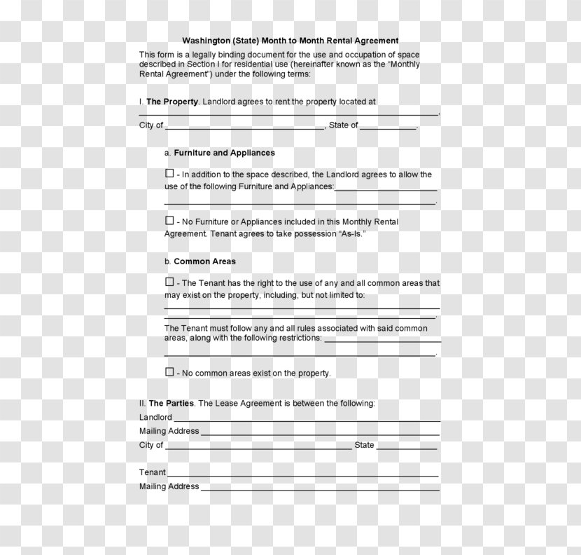 Rental Agreement Lease Contract Renting Form - Heart - House Transparent PNG