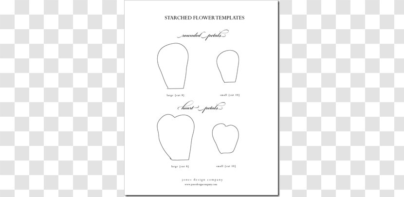 Paper Petal Flower Template Textile - Heart - Eight Transparent PNG