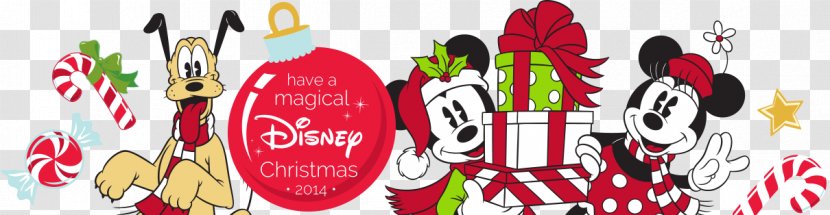 Mickey Mouse Christmas Card - Greeting Note Cards - Disney Transparent PNG