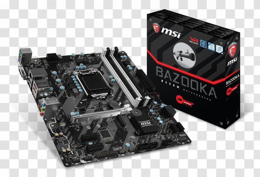 Intel Kaby Lake Motherboard LGA 1151 MicroATX - Computer Component - Picture Box Transparent PNG