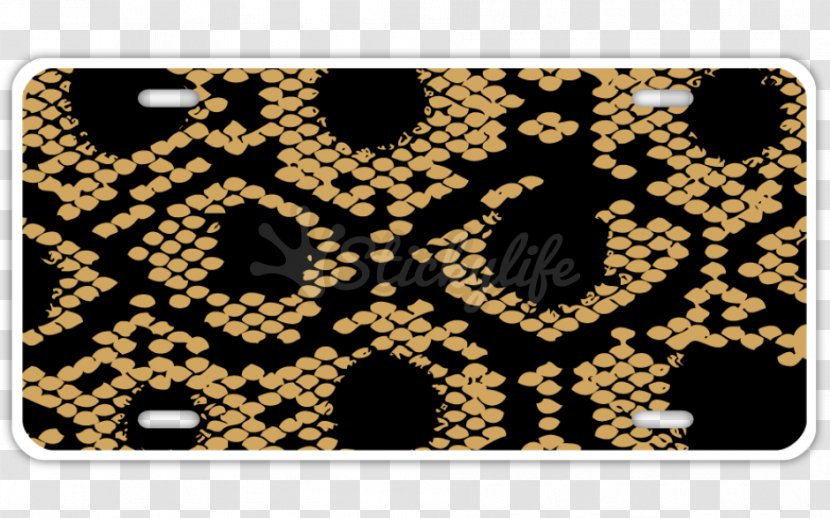 Vehicle License Plates Visual Arts Vanity Plate Pattern - Skin Snake Transparent PNG