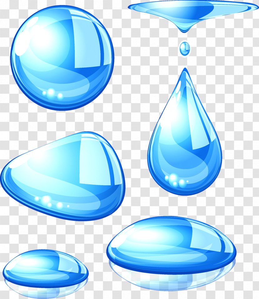 Drop Water Euclidean Vector Royalty-free - Aqua - Blue Transparent PNG