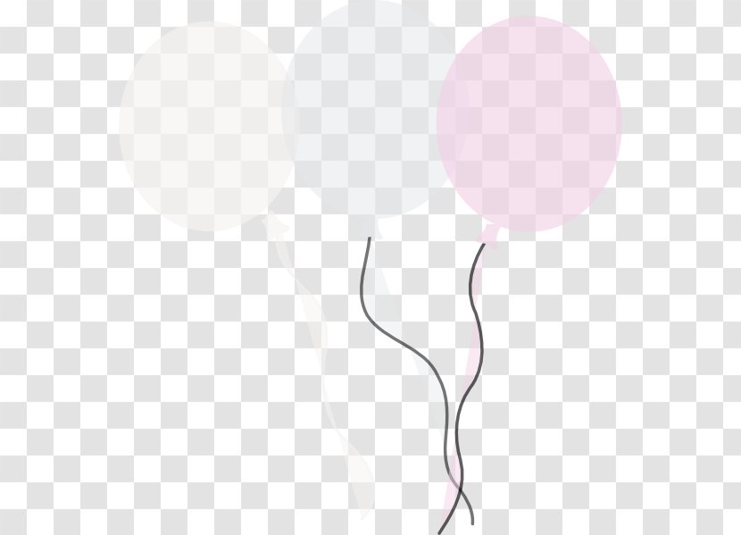 Balloon Line - Pink M Transparent PNG