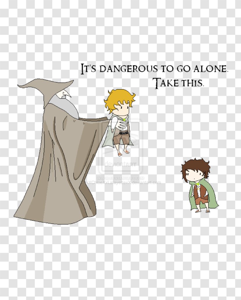 Frodo Baggins Gandalf It's Dangerous To Go Alone! The Lord Of Rings Bilbo - Hobbit - Fellowship Ring Transparent PNG