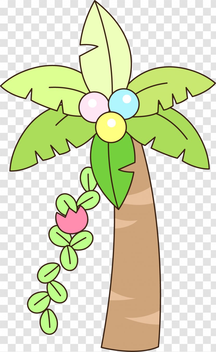 Tree Coconut - Vector Trees Transparent PNG