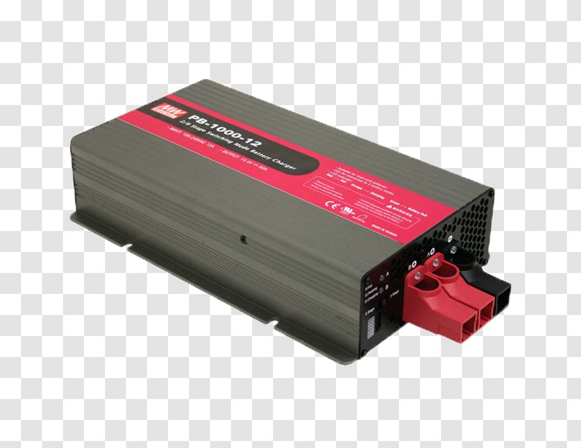 Smart Battery Charger Lead–acid MEAN WELL Enterprises Co., Ltd. Power Converters - Magenta - Pb Transparent PNG