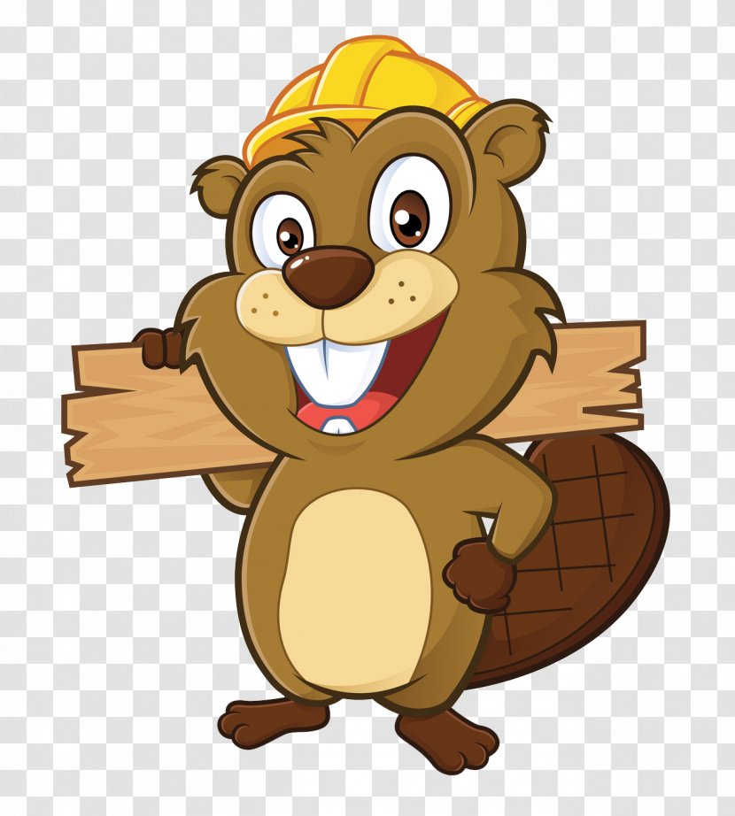 Beaver Cartoon Clip Art - Mammal Transparent PNG