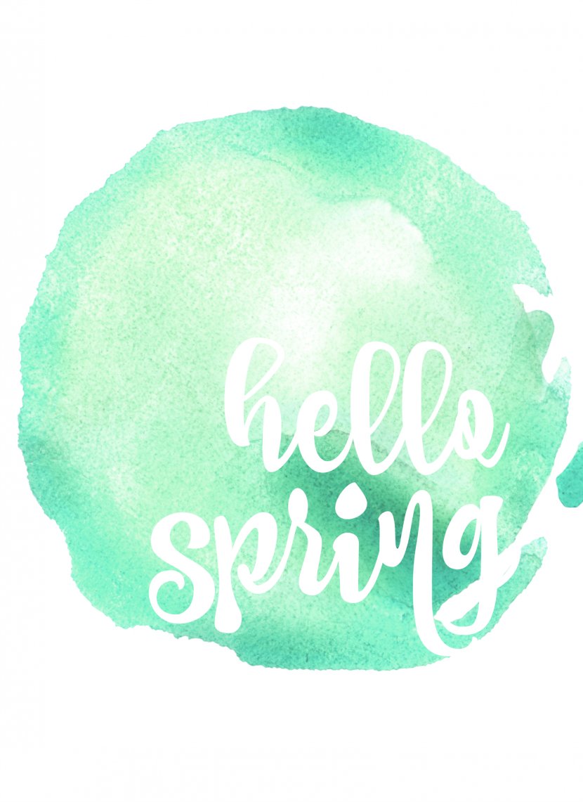 Watercolor Painting Spring Drawing - Art - Hello Transparent PNG