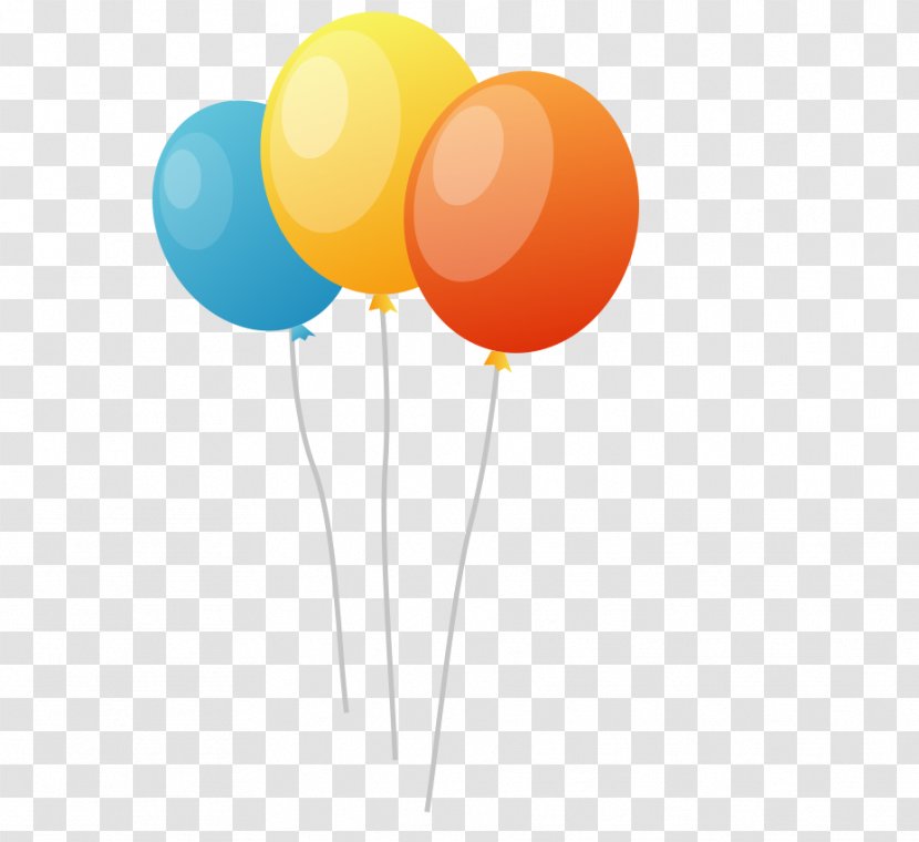 Balloon Yellow Font - Party Supply - Colored Balloons Transparent PNG