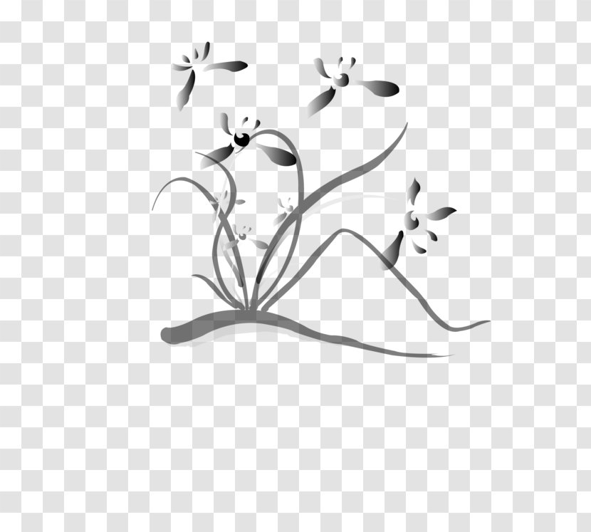 Clip Art Orchids Adobe Photoshop Image - Cartoon - Flower Design Transparent PNG