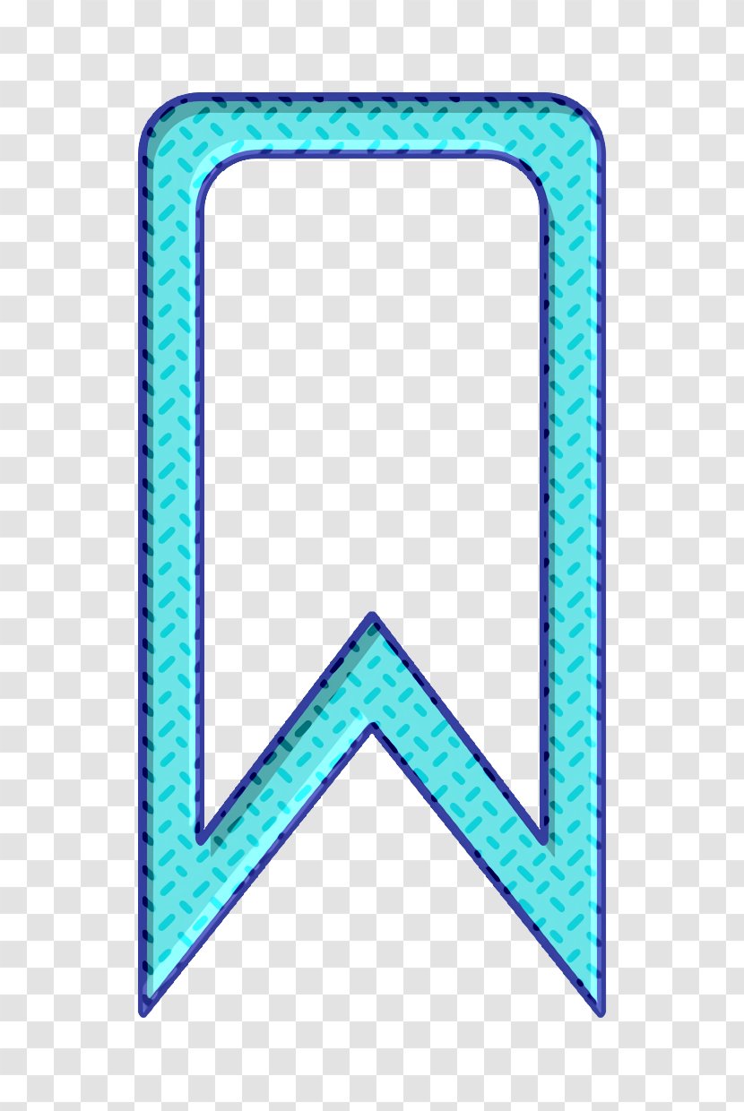 Bookmark Icon Unused - Aqua Turquoise Transparent PNG