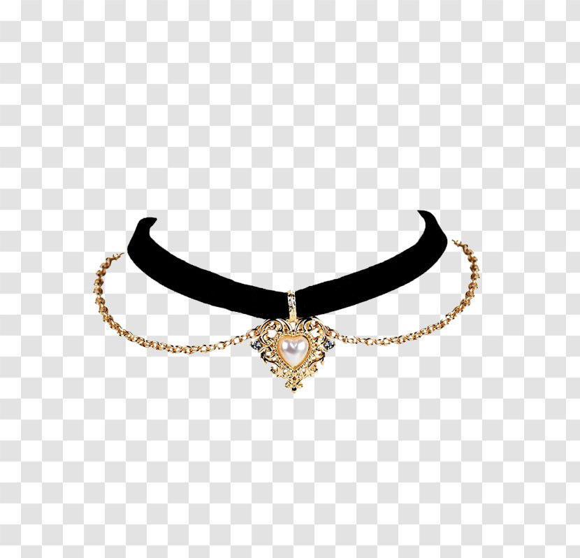 Earring Necklace Choker Jewellery Pearl - Chain - NECKLACE Transparent PNG