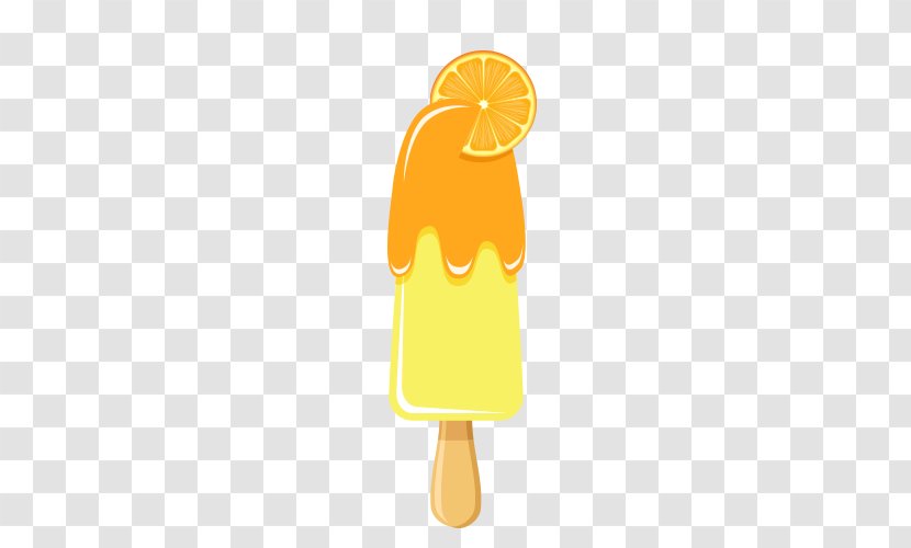Cartoon Yellow Illustration - Fruit - Ice Cream Transparent PNG