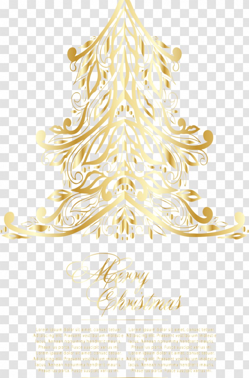 Christmas Tree Euclidean Vector Illustration - Drawing - Greeting Transparent PNG