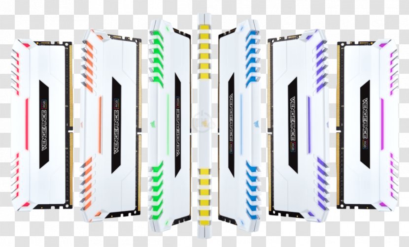 DDR4 SDRAM DIMM Corsair Components RGB Color Model Computer Data Storage - Vengeance Rgb Ddr4 Transparent PNG