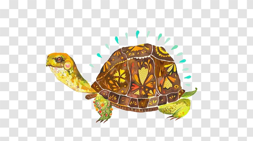 Paper Artist Painting - Thought - Painted Turtle Transparent PNG