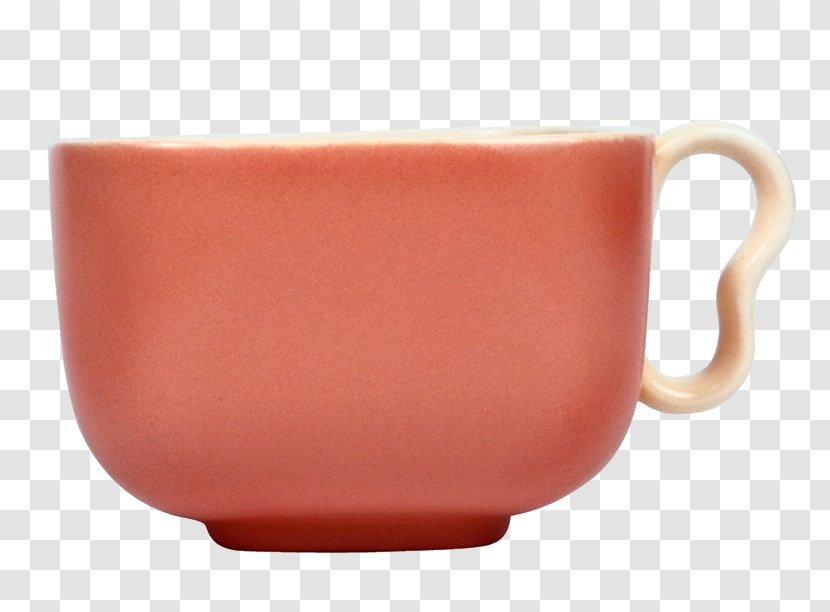 Coffee Cup Mug - Orange - Pink Transparent PNG