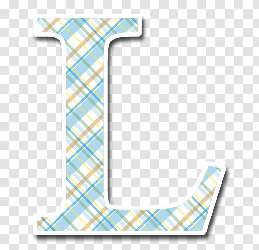 Letter Alphabet Tartan Initial - L Transparent PNG