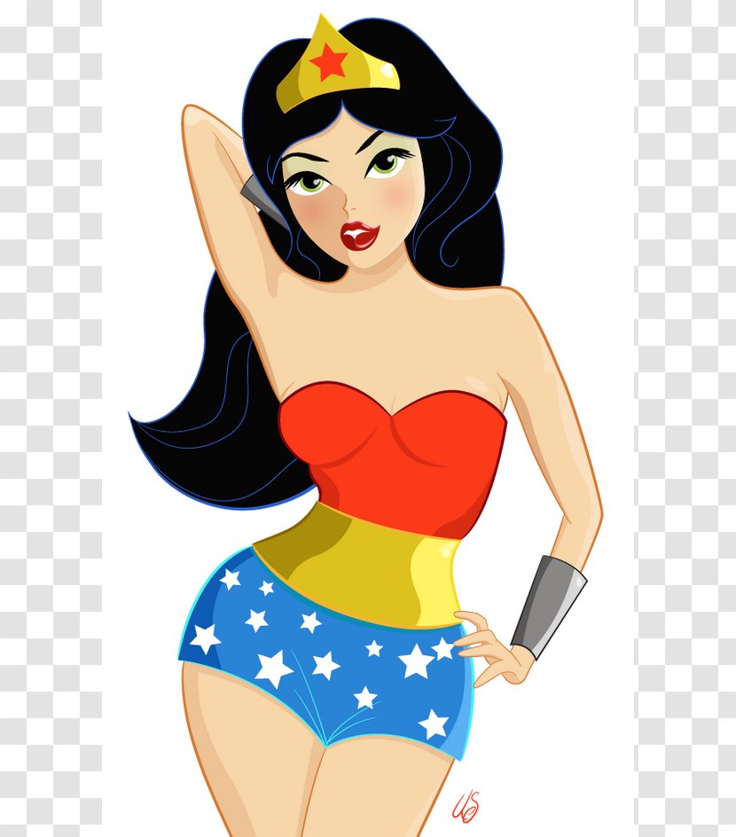 Diana Prince Batman Wonder Woman Cartoon - Silhouette Transparent PNG