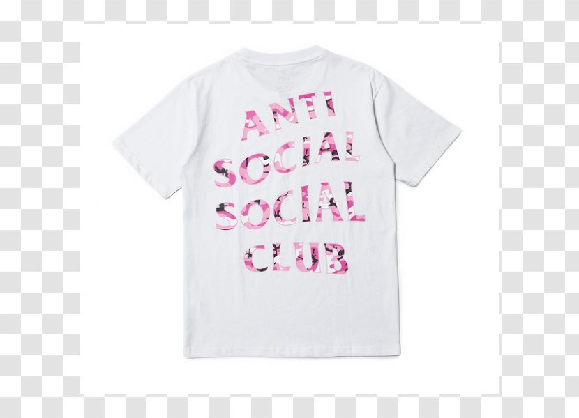 T-shirt Anti Social Club Streetwear Taobao Military Camouflage - Shirt Transparent PNG