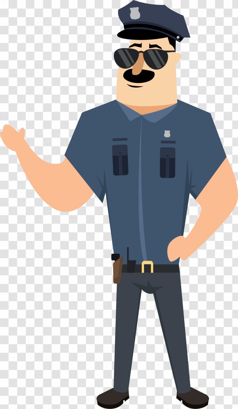 Cartoon Police Illustration - Theft - Cop Transparent PNG
