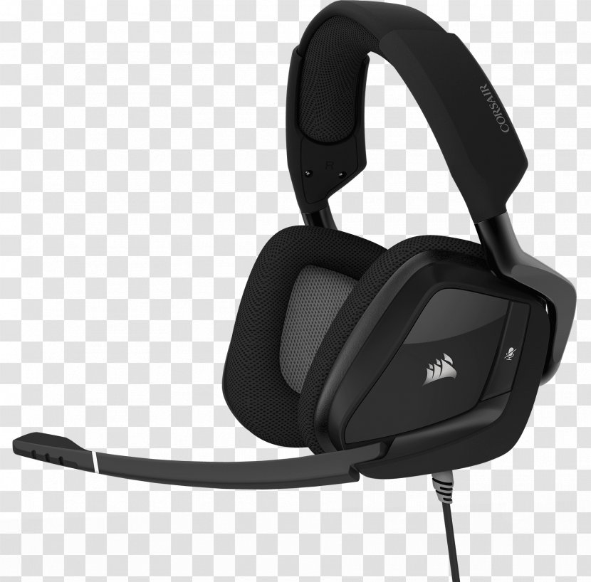 Corsair VOID PRO RGB 7.1 Surround Sound Headset Headphones Dolby Headphone Transparent PNG