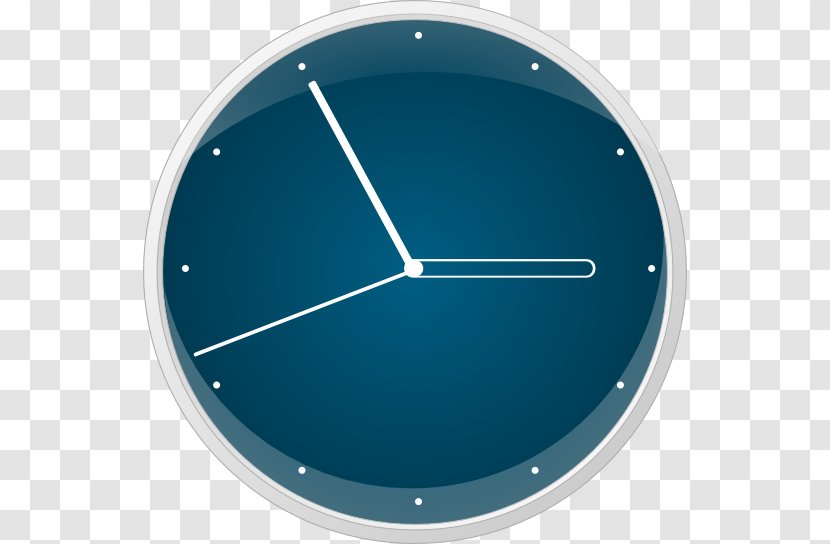 Product Design Clock Angle - Blue - Think Aloud Transparent PNG