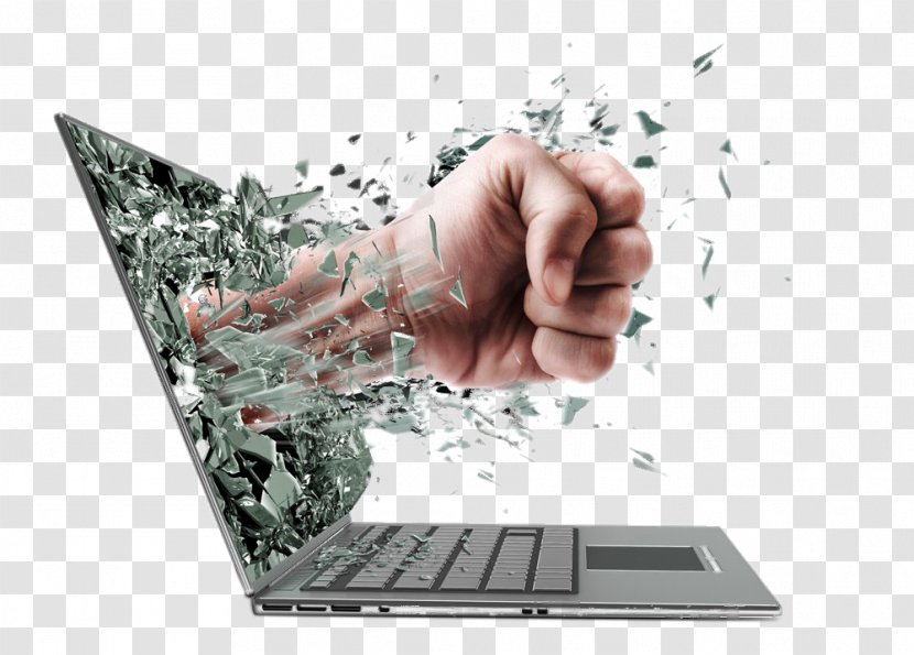 Laptop Computer Monitor Crash Repair Technician - Broken Screen Advertising Transparent PNG