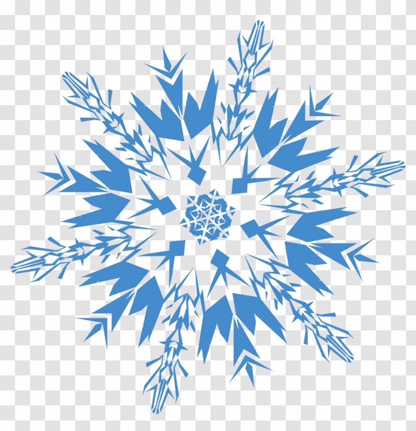 Snowflake Clip Art - Black And White - Image Transparent PNG