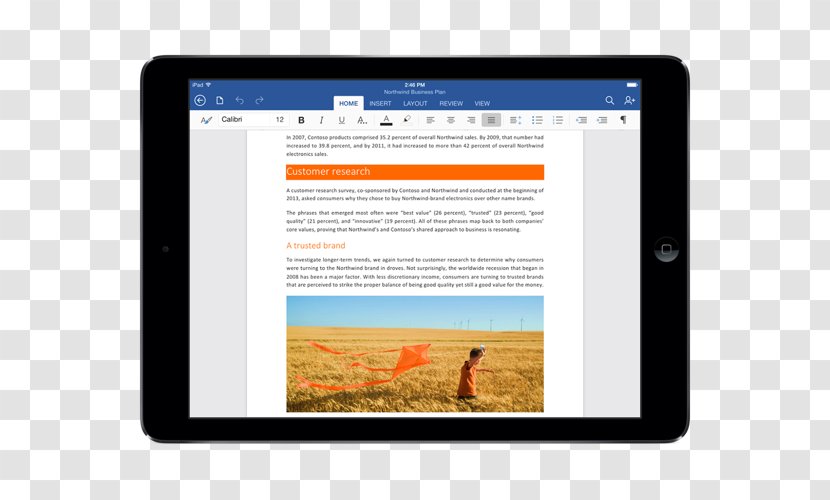 Microsoft Word IPad PowerPoint Excel - Apple - View Tables Transparent PNG
