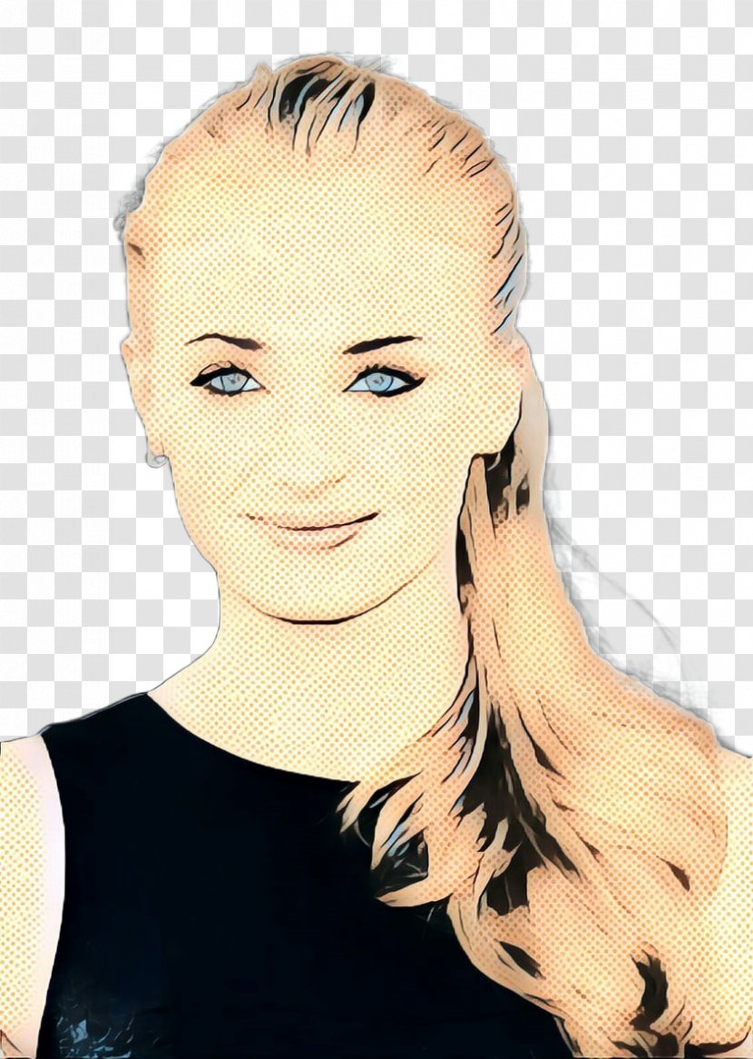 Blond Hair Coloring Brown Long - Face Transparent PNG