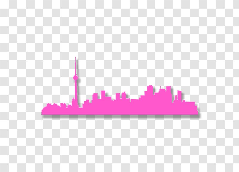 Toronto Skyline Silhouette Clip Art - Sticker Transparent PNG