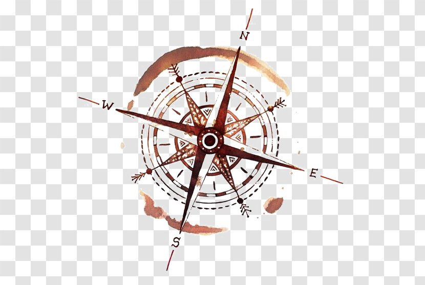 Compass Rose Tattoo Ink Wind Transparent PNG