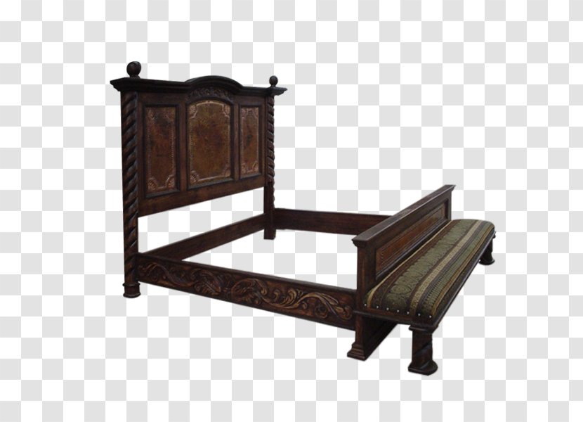 Table Bed Frame Furniture Couch - Antique - Exquisite Carving. Transparent PNG