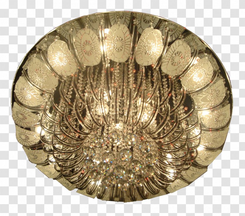 Living Room Chandelier Ceiling - Light Fixture - Modern Crystal Lamp Round The Transparent PNG