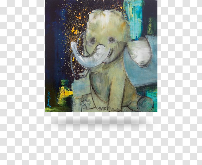 Painting Fine Art Painter Clown - White Elephant Transparent PNG